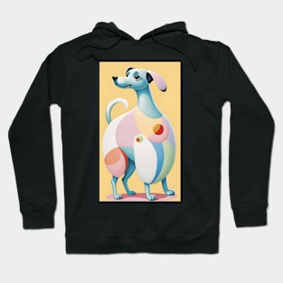 Hilma af Klint's Canine Kaleidoscope: Abstract Whimsy Hoodie